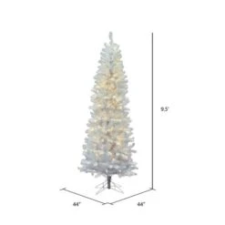9.5ft. Pre-Lit White Salem Pine Artificial Christmas Tree, Warm White Dura-Lit® LED Lights -Michaels Shop D522187S 4