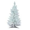 2.5ft. Pre-Lit Sparkle White Spruce Artificial Christmas Tree, Warm White Lights 1 2.5ft. Pre-Lit Sparkle White Spruce Artificial Christmas Tree, Warm White Lights -Michaels Shop D522190S 1
