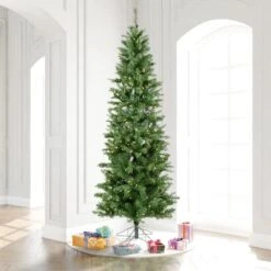 9.5ft. Pre-Lit Salem Pine Artificial Christmas Tree, Warm White Dura-Lit® LED Lights -Michaels Shop D522201S 2