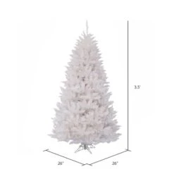 3.5ft. Unlit Sparkle White Spruce Artificial Christmas Tree -Michaels Shop D522206S 4