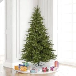 6.5ft. Pre-Lit King Spruce Artificial Christmas Tree, Warm White Dura-Lit® LED Lights -Michaels Shop D522292S 2