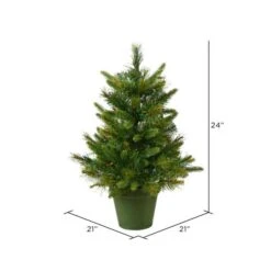 2ft. Unlit Cashmere Pine Artificial Christmas Tree In Pot -Michaels Shop D522388S 3