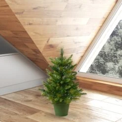 2ft. Unlit Cashmere Pine Artificial Christmas Tree In Pot -Michaels Shop D522388S 4