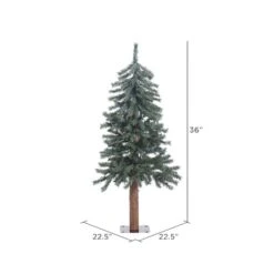 3ft. Unlit Natural Bark Alpine Artificial Christmas Tree -Michaels Shop D522406S 3