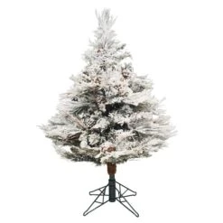 3.5ft. Unlit Flocked Alberta Artificial Christmas Tree -Michaels Shop D522434S 3