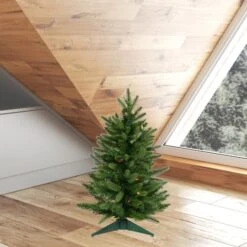 2ft. Pre-Lit Fraser Fir Artificial Christmas Tree, Multicolor Lights -Michaels Shop D522452S 2