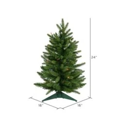 2ft. Pre-Lit Fraser Fir Artificial Christmas Tree, Multicolor Lights -Michaels Shop D522452S 3