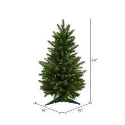 2ft. Pre-Lit Fraser Fir Artificial Christmas Tree, Clear Dura-Lit® Lights 10 2ft. Pre-Lit Fraser Fir Artificial Christmas Tree, Clear Dura-Lit® Lights -Michaels Shop D522463S 3