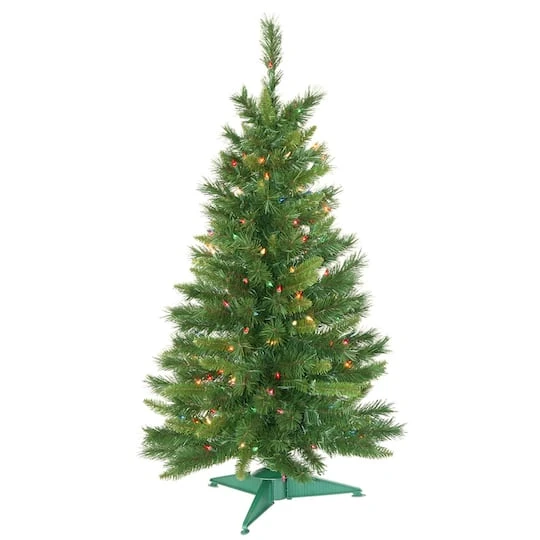 3.5ft. Pre-Lit Imperial Pine Artificial Christmas Tree, Multicolor Dura-Lit® Lights 3 3.5ft. Pre-Lit Imperial Pine Artificial Christmas Tree, Multicolor Dura-Lit® Lights