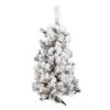3ft. Pre-Lit Flocked Alaskan Pine Artificial Christmas Tree, Clear Dura-Lit® Lights -Michaels Shop D522496S 1