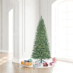 6.5ft. Pre-Lit Oregon Fir Artificial Christmas Tree, Warm White LED Lights -Michaels Shop D522498S 2