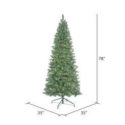 6.5ft. Pre-Lit Oregon Fir Artificial Christmas Tree, Warm White LED Lights -Michaels Shop D522498S 4