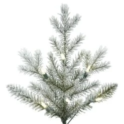 7.5ft. Pre-Lit Frosted Eastern Fraser Fir Artificial Christmas Tree, Warm White LED Lights -Michaels Shop D522543S 3