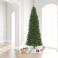 8.5ft. Pre-Lit Slim Oregon Fir Artificial Christmas Tree, Warm White LED Lights -Michaels Shop D522550S 2