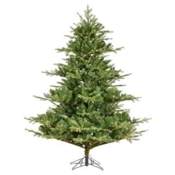 6.5ft. Pre-Lit Sherwood Fir Artificial Christmas Tree, Warm White LED Lights -Michaels Shop D522557S 1 1