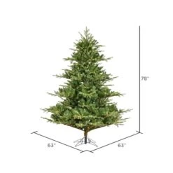 6.5ft. Pre-Lit Sherwood Fir Artificial Christmas Tree, Warm White LED Lights -Michaels Shop D522557S 4