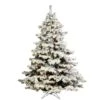4.5ft. Pre-Lit Flocked Alaskan Pine Artificial Christmas Tree, Multicolor Dura-Litâ„¢ Lights 1 4.5ft. Pre-Lit Flocked Alaskan Pine Artificial Christmas Tree, Multicolor Dura-Litâ„¢ Lights -Michaels Shop D522604S 1