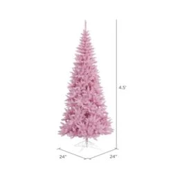 4.5ft. Unlit Pink Fir Slim Artificial Christmas Tree -Michaels Shop D522606S 2