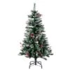 4.5ft. Unlit Snow Tipped Pine & Berry Artificial Christmas Tree -Michaels Shop D522630S 1