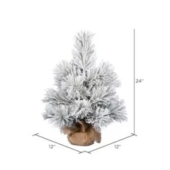 24" Unlit Frosted Beckett Pine Artificial Christmas Tree -Michaels Shop D522656S 3
