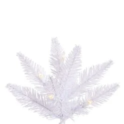 3ft. Pre-Lit White Fir Artificial Christmas Tree, Warm White LED Lights -Michaels Shop D522681S 2