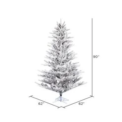 7.5ft. Unlit Flocked Stick Pine Artificial Christmas Tree -Michaels Shop D522685S 4