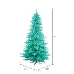 3ft. Pre-Lit Aqua Fir Artificial Christmas Tree, Aqua Lights -Michaels Shop D522706S 2