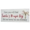 16" Santa’s Key Tabletop Sign