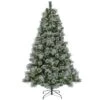 7.5ft. Pre-Lit Frosted Bryson Pine Artificial Christmas Tree, Warm White LED Lights