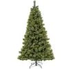 7ft. Pre-Lit Maine Pine Artificial Christmas Tree, Warm White LED Lights -Michaels Shop D531405S 1