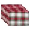 DII® Christmas Plaid Placemats, 6ct. -Michaels Shop D540025S 1