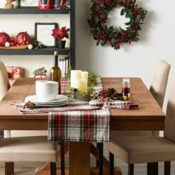 DII® Christmas Plaid Placemats, 6ct. -Michaels Shop D540025S 5
