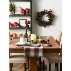 DII® Christmas Plaid Placemats, 6ct. -Michaels Shop D540025S 8