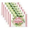DII® Merry Christmas Print Placemats, 6ct. -Michaels Shop D540030S 1