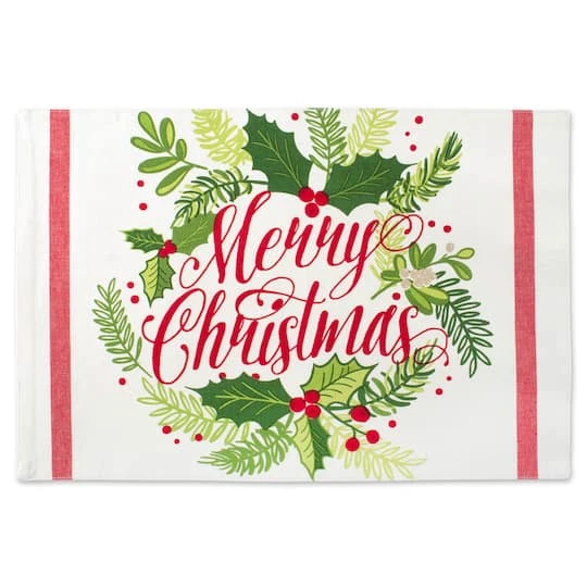 DII® Merry Christmas Print Placemats, 6ct. 7 DII® Merry Christmas Print Placemats, 6ct. - Image 5