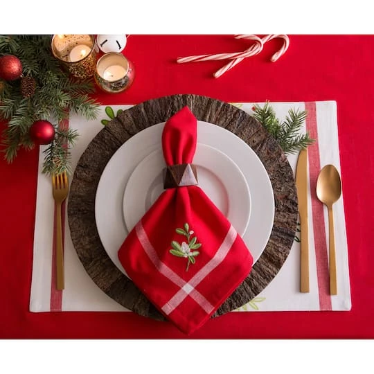 DII® Merry Christmas Print Placemats, 6ct. 8 DII® Merry Christmas Print Placemats, 6ct. - Image 6