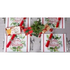 DII® Merry Christmas Print Placemats, 6ct. 19 DII® Merry Christmas Print Placemats, 6ct. -Michaels Shop D540030S 6