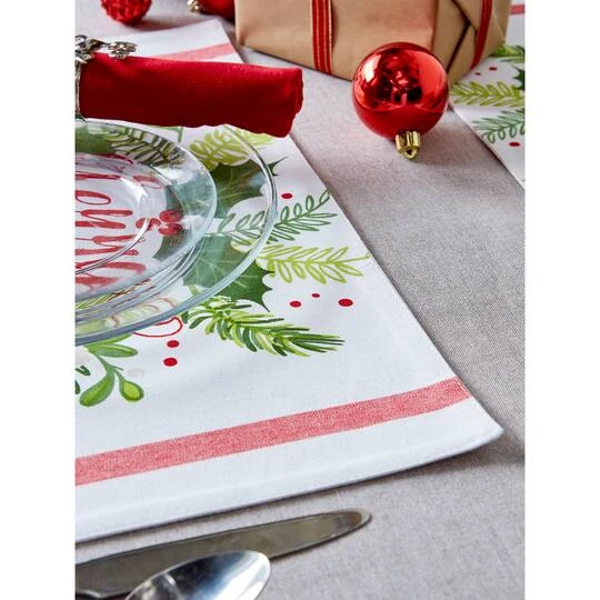 DII® Merry Christmas Print Placemats, 6ct. 10 DII® Merry Christmas Print Placemats, 6ct. - Image 8