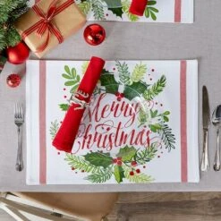DII® Merry Christmas Print Placemats, 6ct. 21 DII® Merry Christmas Print Placemats, 6ct. -Michaels Shop D540030S 8