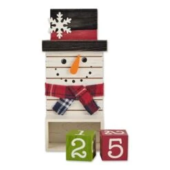 DII® Square Snowman Tabletop Block Calendar -Michaels Shop D540038S 2