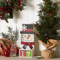 DII® Square Snowman Tabletop Block Calendar -Michaels Shop D540038S 3