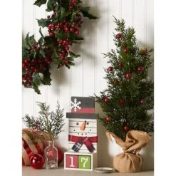 DII® Square Snowman Tabletop Block Calendar -Michaels Shop D540038S 5