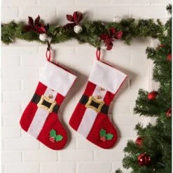 DII® Santa's Holiday Stocking Set -Michaels Shop D540057S 5