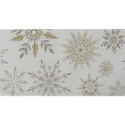 DII® 72'' Snowflake Sparkle Printed Table Runner -Michaels Shop D540130S 5