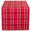 DII® 72" Holly Berry Plaid Table Runner -Michaels Shop D540137S 1