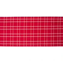 DII® 72" Holly Berry Plaid Table Runner -Michaels Shop D540137S 4