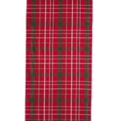 DII® 108" Tartan Holly Plaid Table Runner -Michaels Shop D540140S 4