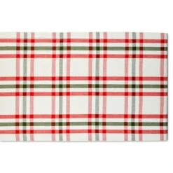DII® 108" Jolly Tree Collection Nutcracker Plaid Table Runner -Michaels Shop D540143S 6