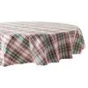 DII® 70" Round Yuletide Plaid Tablecloth 2 DII® 70" Round Yuletide Plaid Tablecloth -Michaels Shop D540147S 1