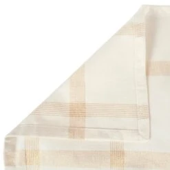 DII® 120" Gold Lurex Plaid Tablecloth -Michaels Shop D540150S 2